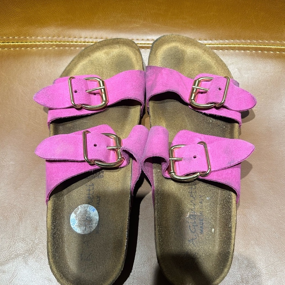 Made in Italy-Genuine Leather Women's Sandals - Picture 2 of 5